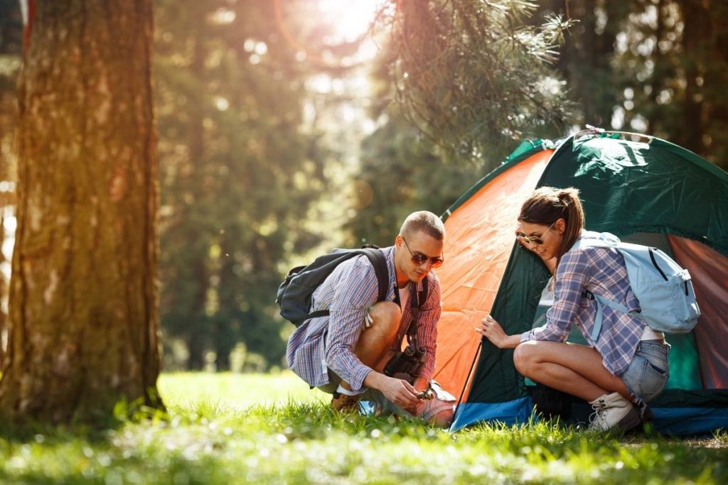 which direction should you pitch a tent